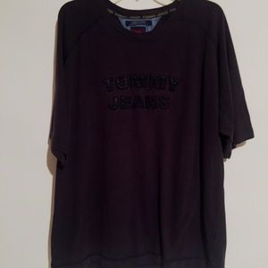 Vintage Tommy Jeans Worn Out Faded Blue Shirt